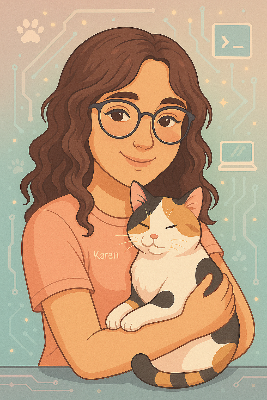 Avatar digital de NerakB - desarrolladora tech amante de los gatos y perritos